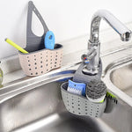 Storage Drain Basket Kitchen Sink Holder Adjustable Soap Sponge
