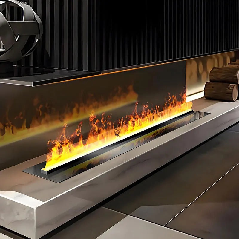 Flame 3d Electric Fireplace with Auto Water Control and Remote
