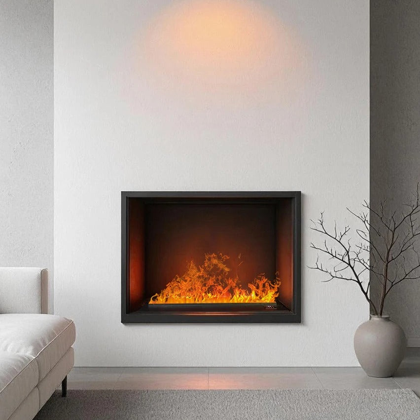 Flame 3d Electric Fireplace with Auto Water Control and Remote