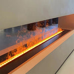 Flame 3d Electric Fireplace with Auto Water Control and Remote