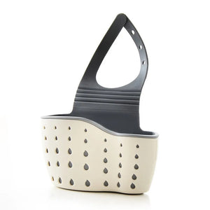 Storage Drain Basket Kitchen Sink Holder Adjustable Soap Sponge