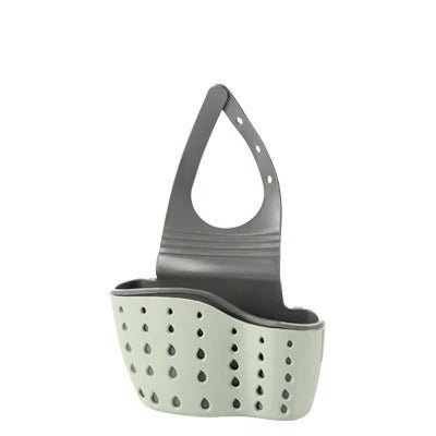 Storage Drain Basket Kitchen Sink Holder Adjustable Soap Sponge