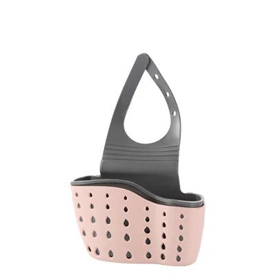 Storage Drain Basket Kitchen Sink Holder Adjustable Soap Sponge