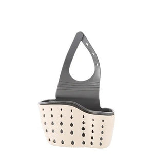 Storage Drain Basket Kitchen Sink Holder Adjustable Soap Sponge